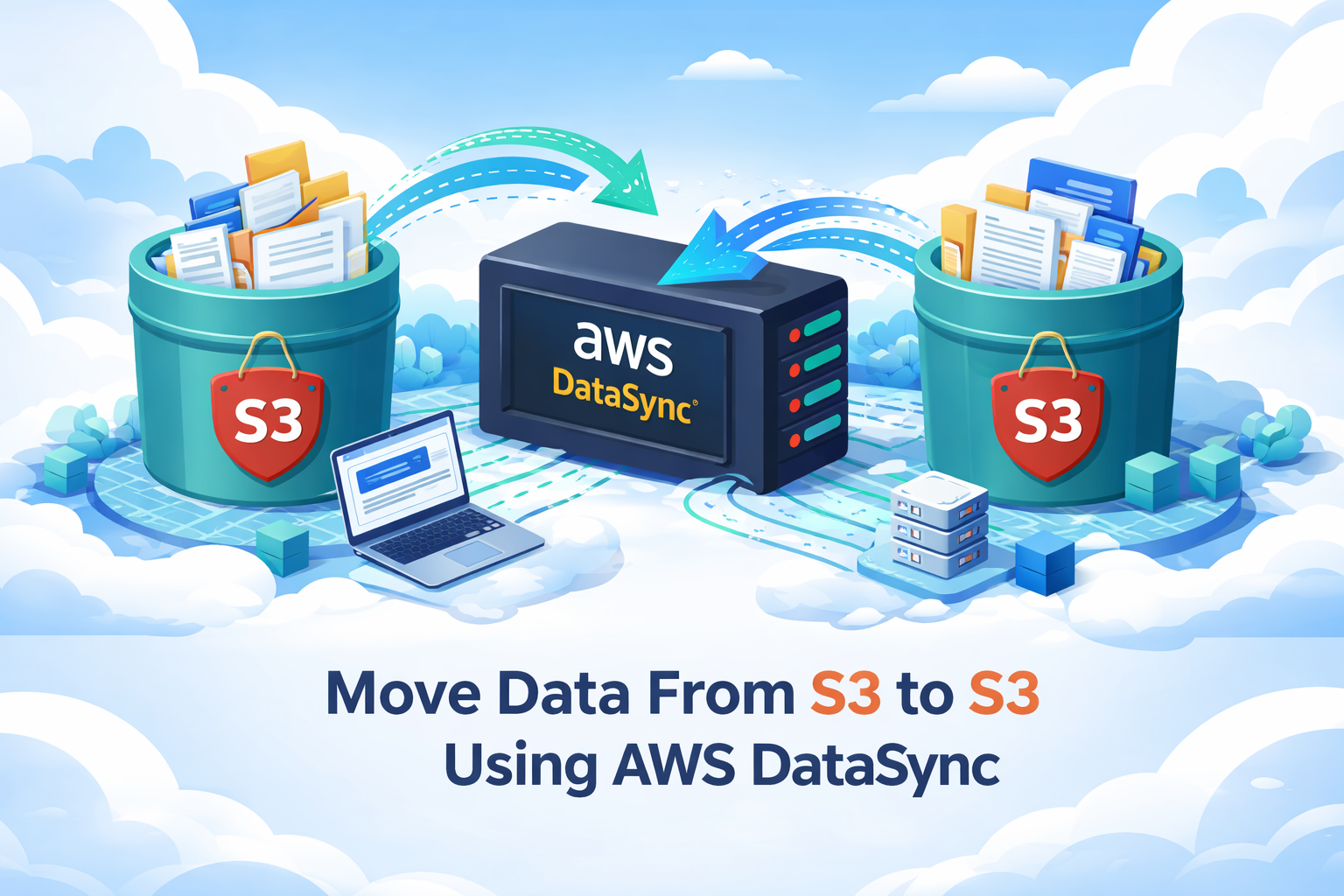 Move Data From S3 to S3 Using Datasync